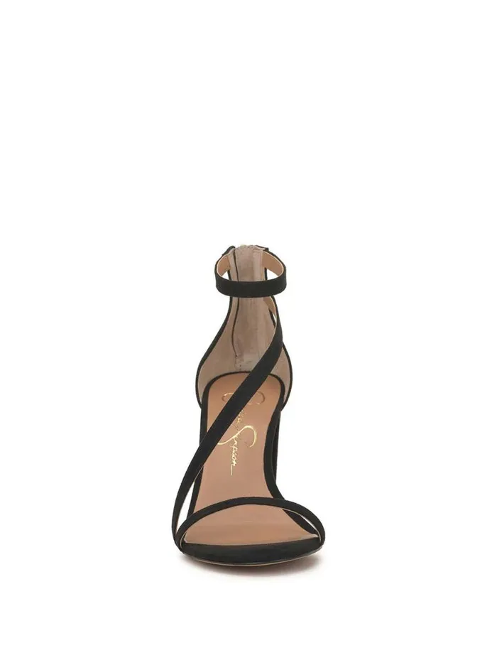 Women Sloyan High Heel Sandal In Black Suede Jessica Simpson Sandals