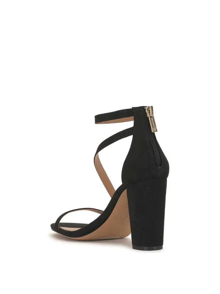 Women Sloyan High Heel Sandal In Black Suede Jessica Simpson Sandals