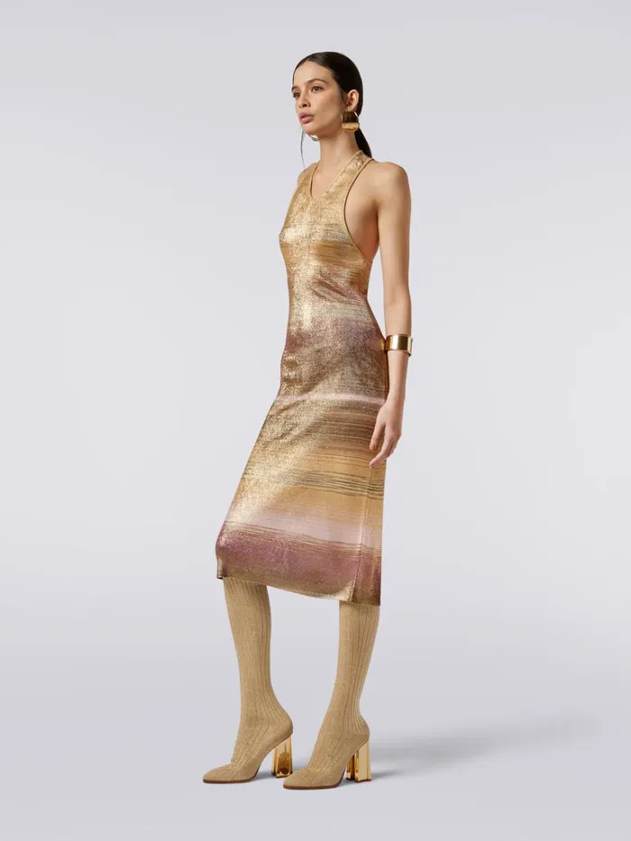 Women Slub Viscose Dress Multicoloured Missoni Dresses Women Slub Viscose Dress Multicoloured Missoni Dresses
