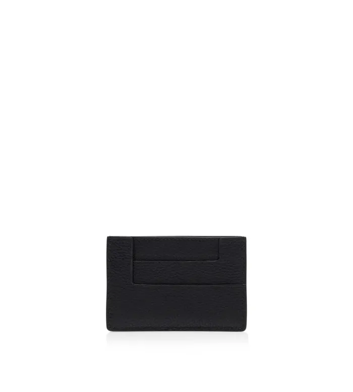 Women Small Leather Goods Tom Ford Grain Leather Classic Tf Card Holder Black Women Small Leather Goods Tom Ford Grain Leather Classic Tf Card Holder Black