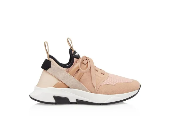 Women Sneakers Tom Ford Nylon Mesh Jago Low Top Nude
