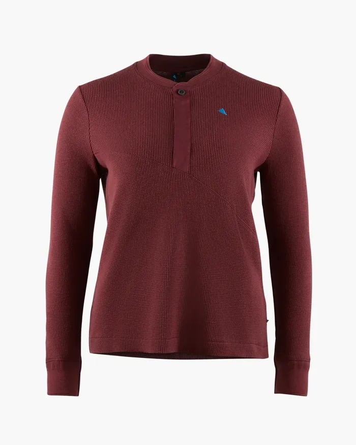 Women Snotra Long Sleeve Crewneck Tawny Red Klttermusen Fleeces and Sweaters