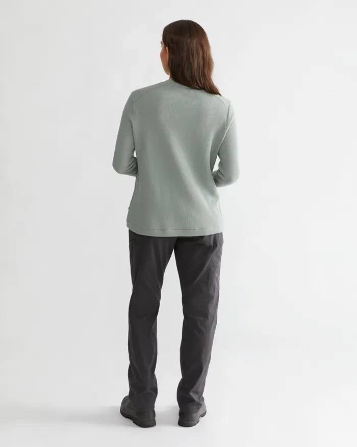 Women Snotra Long Sleeve Crewneck Tawny Red Klttermusen Fleeces and Sweaters