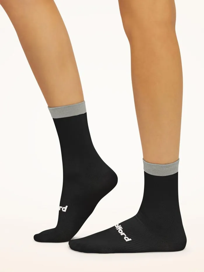Women Socks and KneeHighs Wolford Reflective Socks Blackash