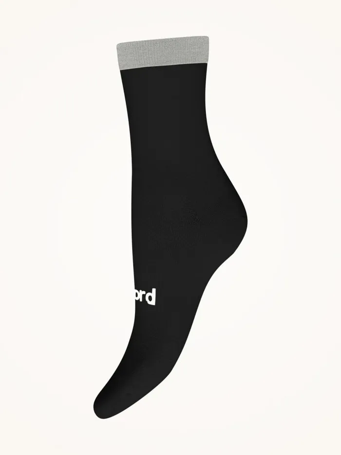 Women Socks and KneeHighs Wolford Reflective Socks Blackash