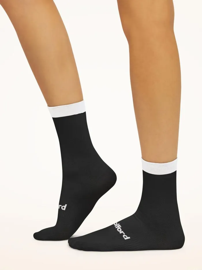 Women Socks and KneeHighs Wolford Reflective Socks Whiteblack