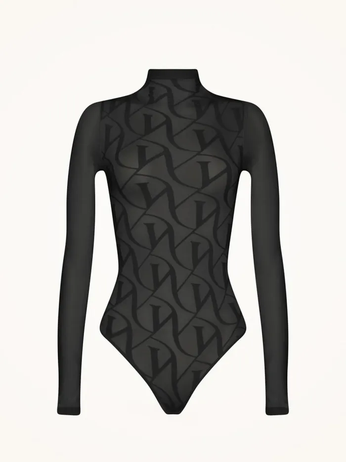Women String Bodies Wolford W Lace String Body Black
