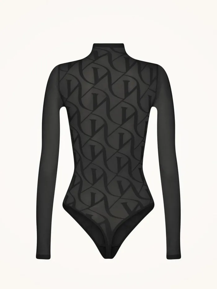 Women String Bodies Wolford W Lace String Body Black