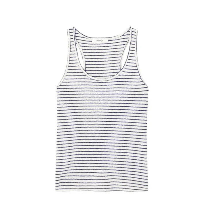 Women Striped Knit Top 8211 Navy Blue Stripes Promod Tops Women Striped Knit Top 8211 Navy Blue Stripes Promod Tops