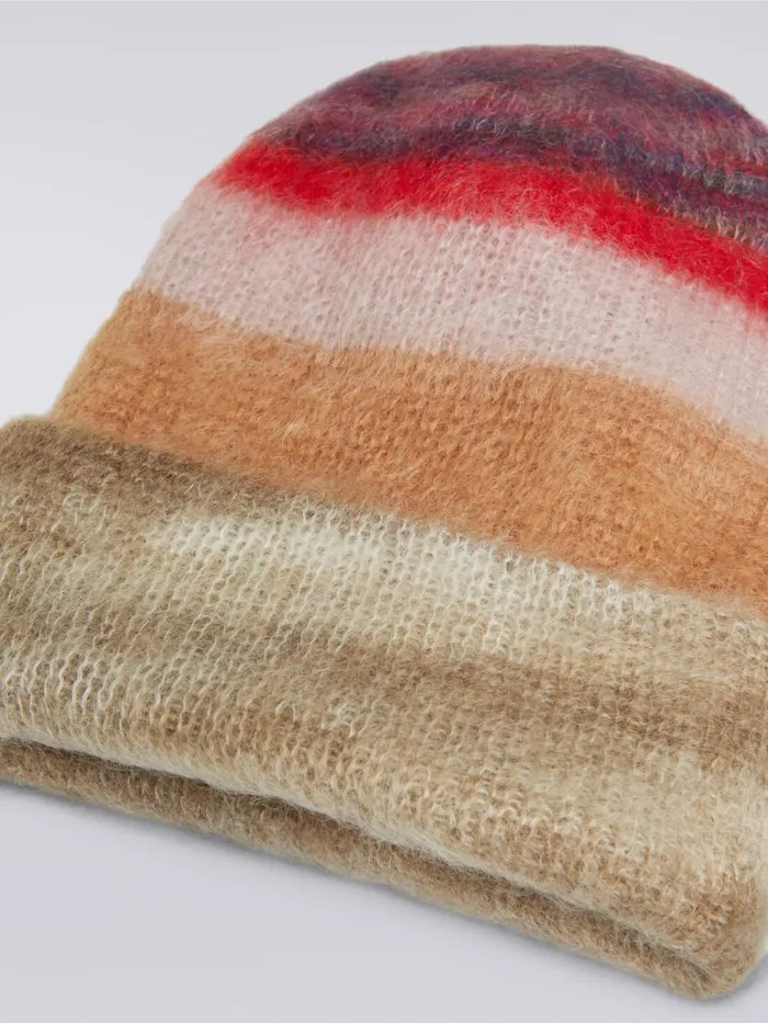 Women Striped Mohair Blend Hat Multicoloured Missoni Hats Women Striped Mohair Blend Hat Multicoloured Missoni Hats