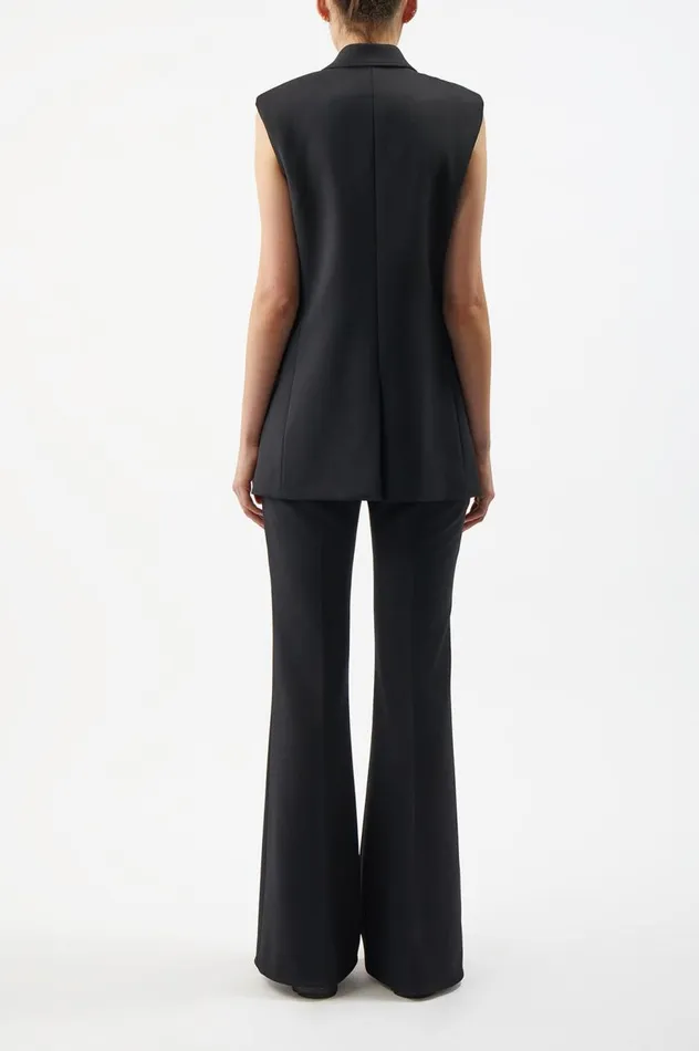 Women Suits Gabriela Hearst Mayte Vest In Black Sportswear Wool