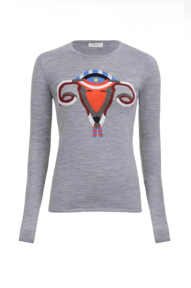 Women Sweaters and Turtlenecks Gabriela Hearst RamOvaries Knit Sweater In Grey Merino Wool Women Sweaters and Turtlenecks Gabriela Hearst RamOvaries Knit Sweater In Grey Merino Wool