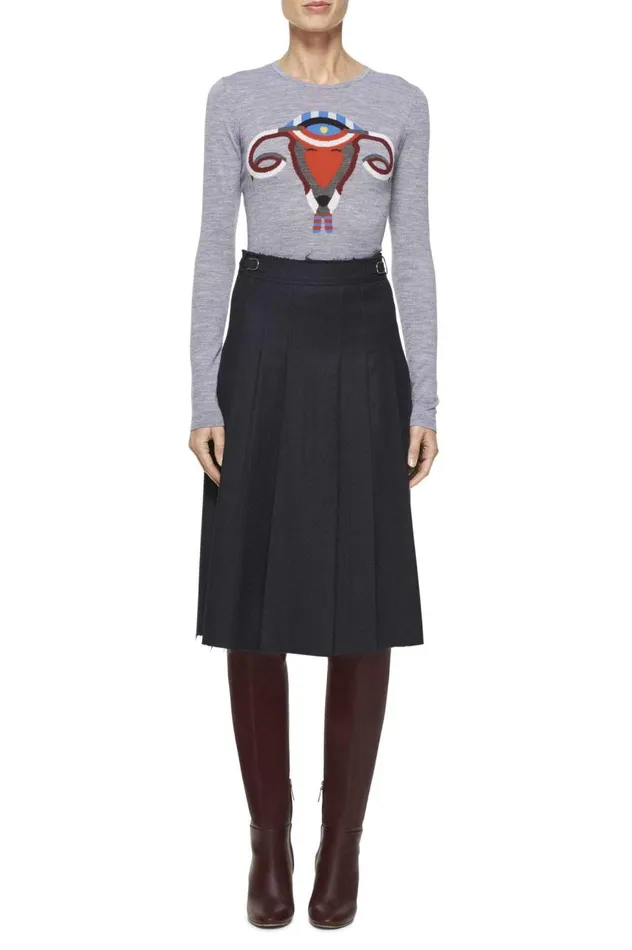 Women Sweaters and Turtlenecks Gabriela Hearst RamOvaries Knit Sweater In Grey Merino Wool