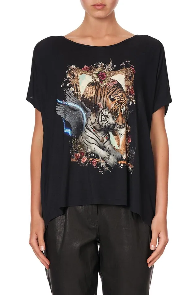 Women Tees Camilla Loose Fit Boxy Tee Montagues Capulet