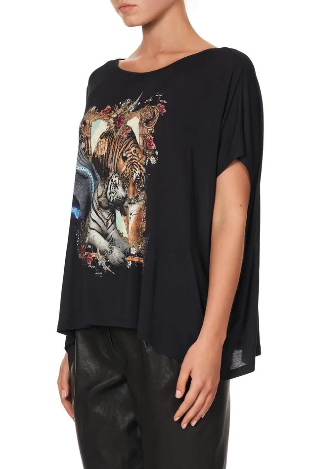 Women Tees Camilla Loose Fit Boxy Tee Montagues Capulet