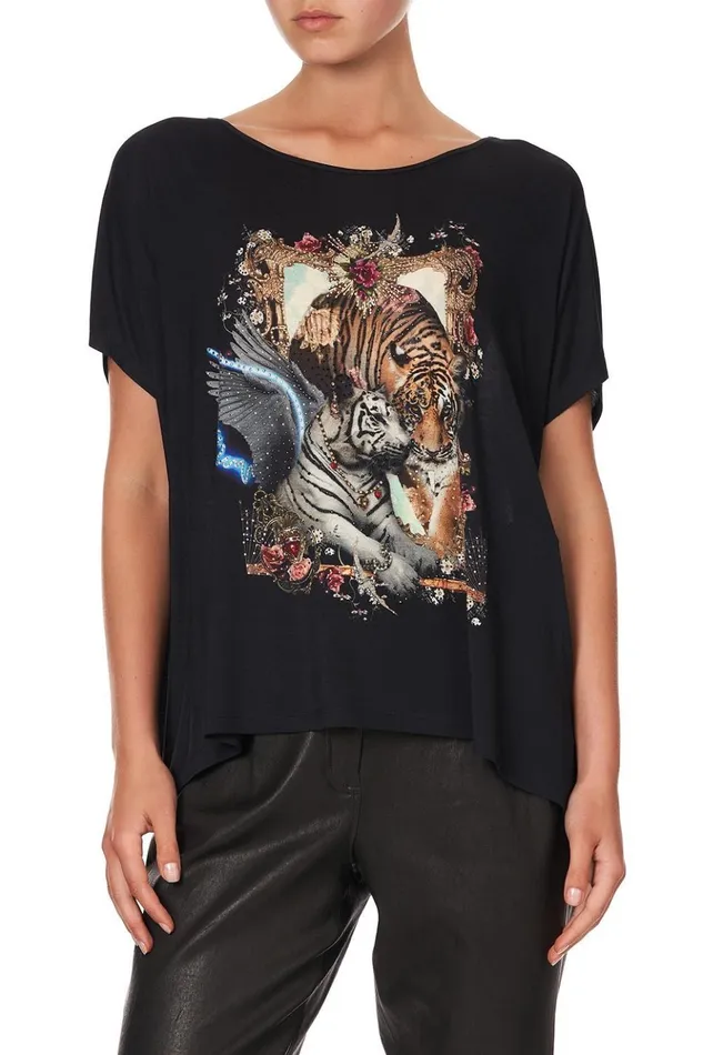 Women Tees Camilla Loose Fit Boxy Tee Montagues Capulet