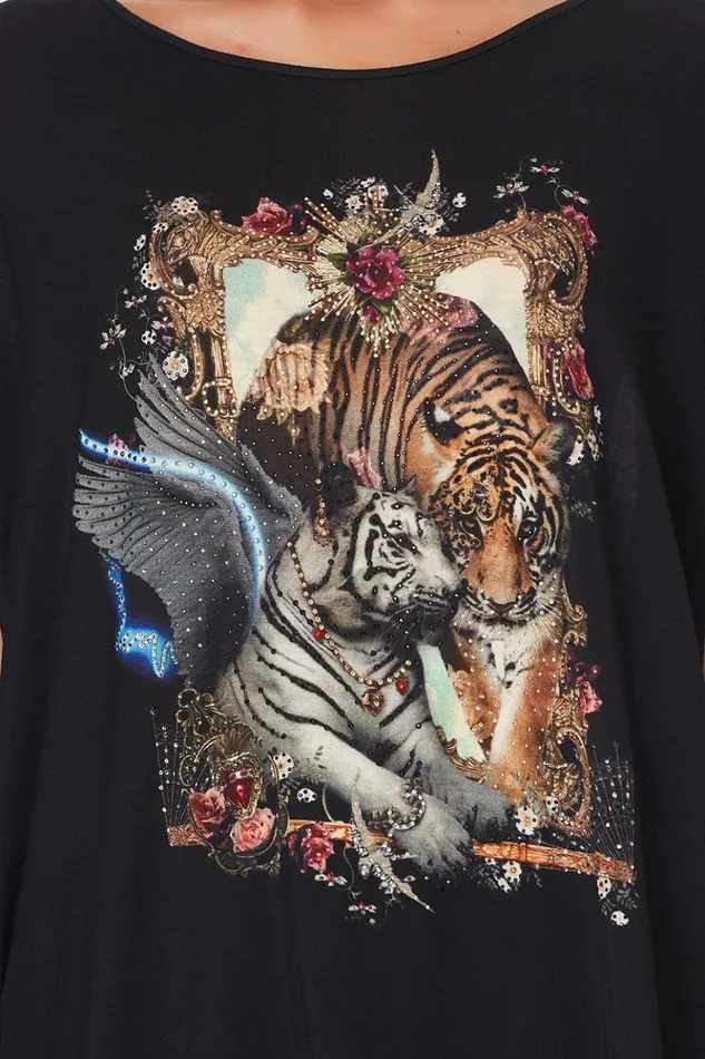 Women Tees Camilla Loose Fit Boxy Tee Montagues Capulet