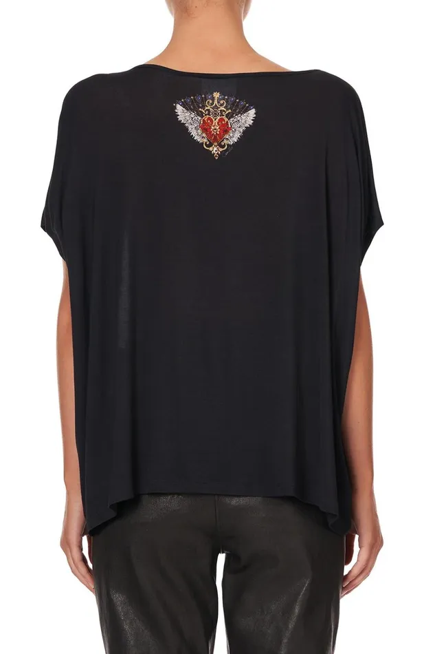 Women Tees Camilla Loose Fit Boxy Tee Montagues Capulet