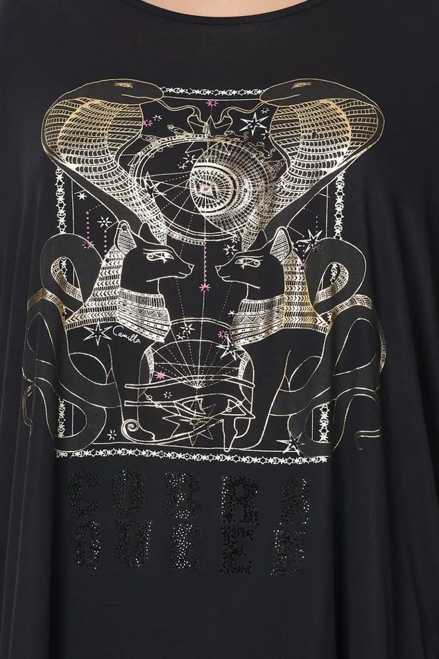 Women Tees Camilla Loose Fit Round Neck Tee Cobra King