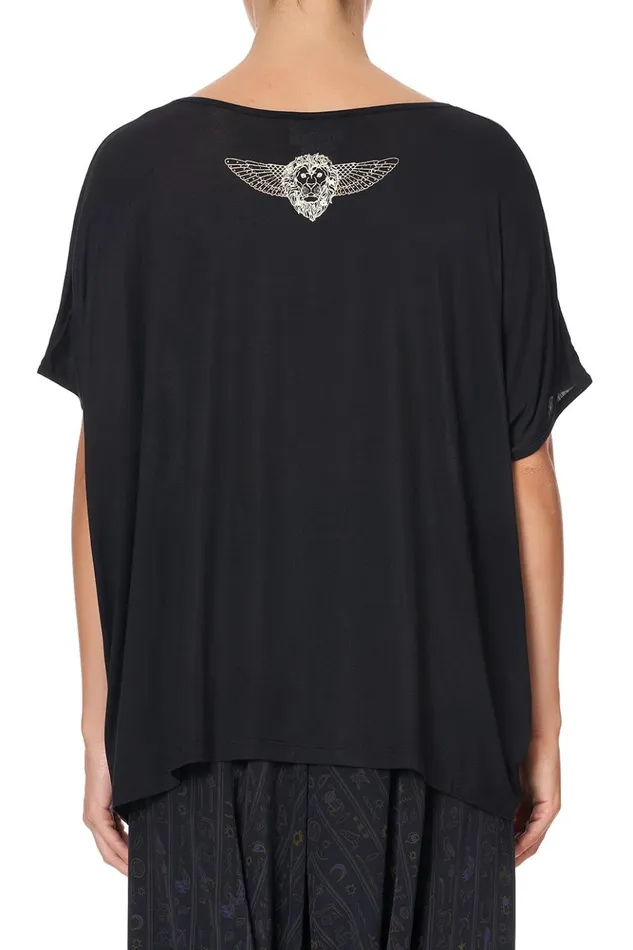 Women Tees Camilla Loose Fit Round Neck Tee Cobra King