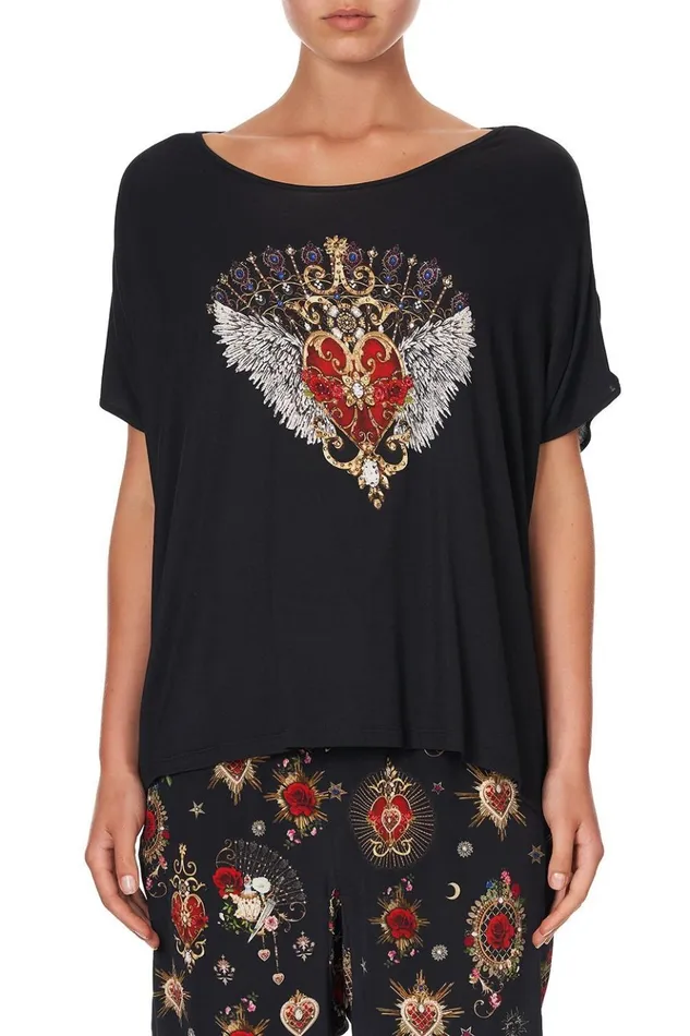 Women Tees Camilla Loose Fit Round Neck Tee Montagues Capulet