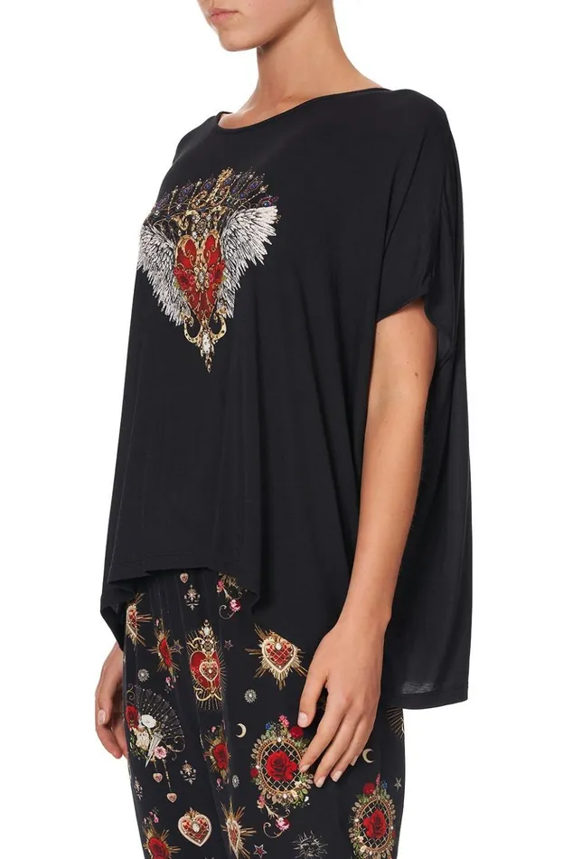 Women Tees Camilla Loose Fit Round Neck Tee Montagues Capulet