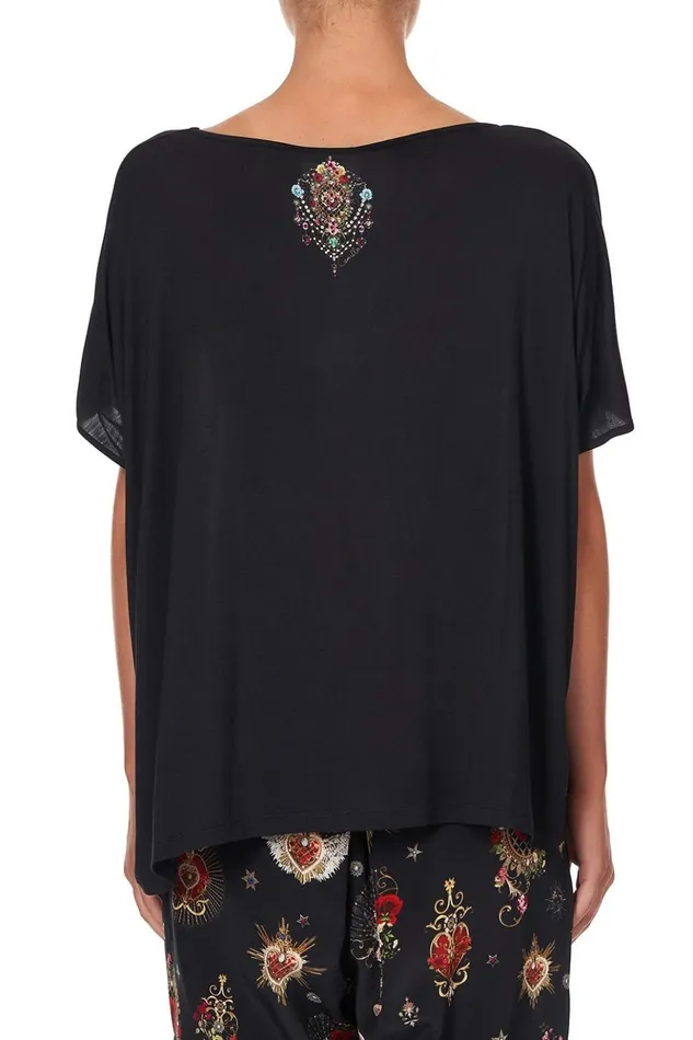 Women Tees Camilla Loose Fit Round Neck Tee Montagues Capulet