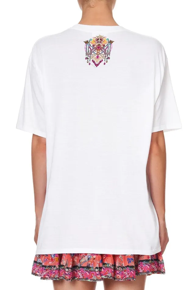 Women Tees Camilla Oversize Band Tee Let The Sun Shine