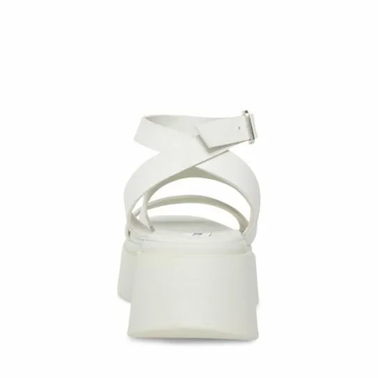 Women TENYSI WHITE LEATHER White Leather Steve Madden Sandals Women TENYSI WHITE LEATHER White Leather Steve Madden Sandals