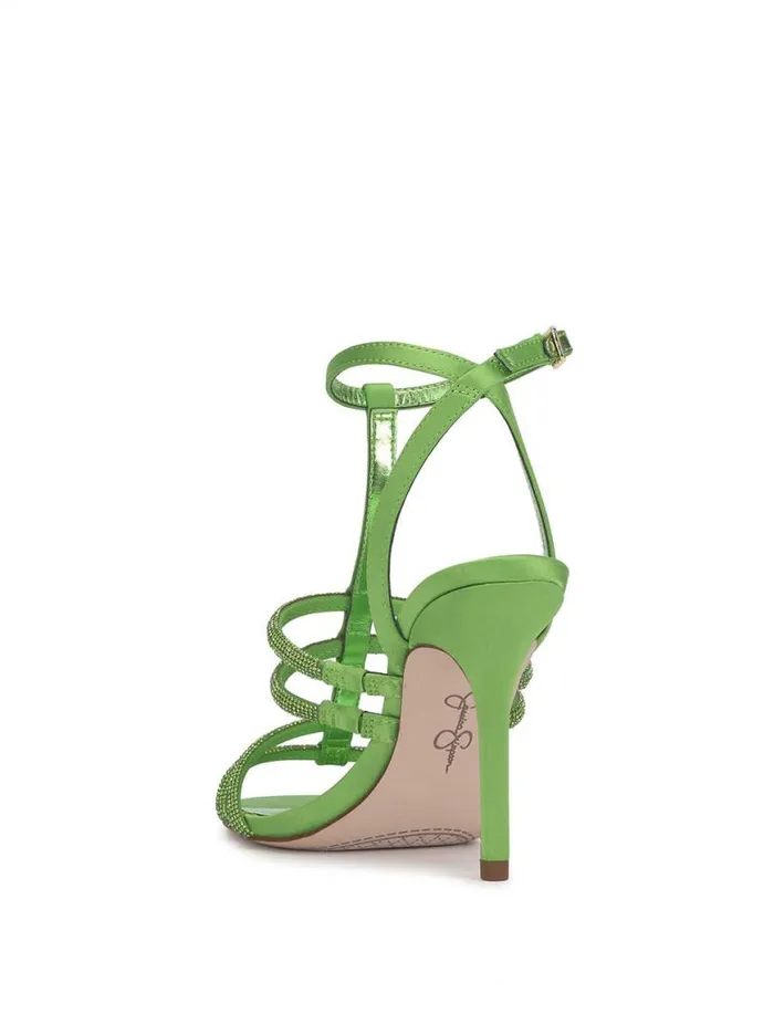 Women Tiannah TStrap High Heel In Green Jessica Simpson Sandals