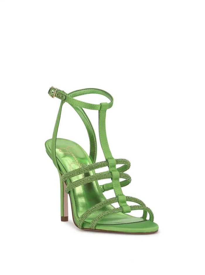 Women Tiannah TStrap High Heel In Green Jessica Simpson Sandals