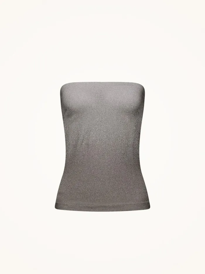 Women Tops and Tshirts Wolford Fading Shine Top Sleeveless Titanium Shine