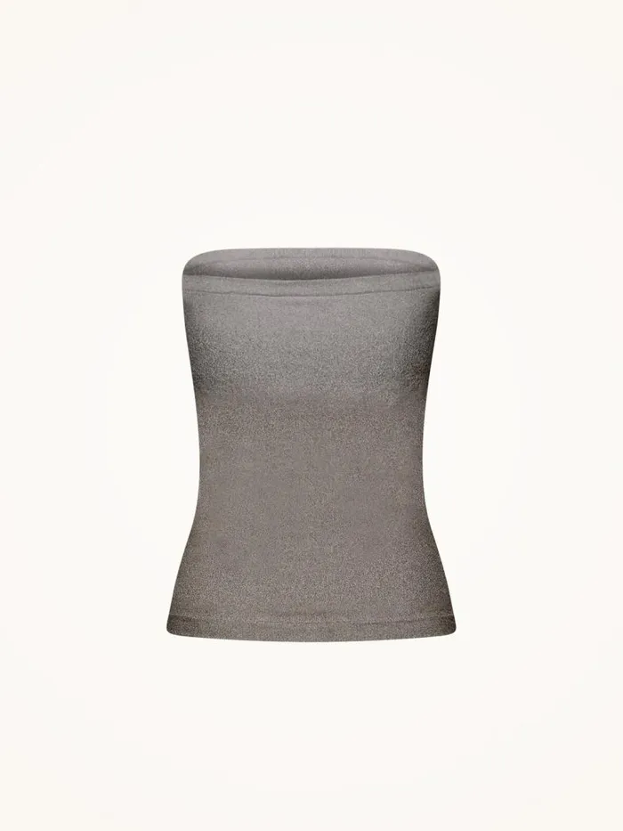 Women Tops and Tshirts Wolford Fading Shine Top Sleeveless Titanium Shine
