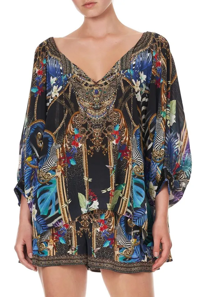 Women Tops Camilla Raglan Sleeve Blouse With Cuff Rainbow Room