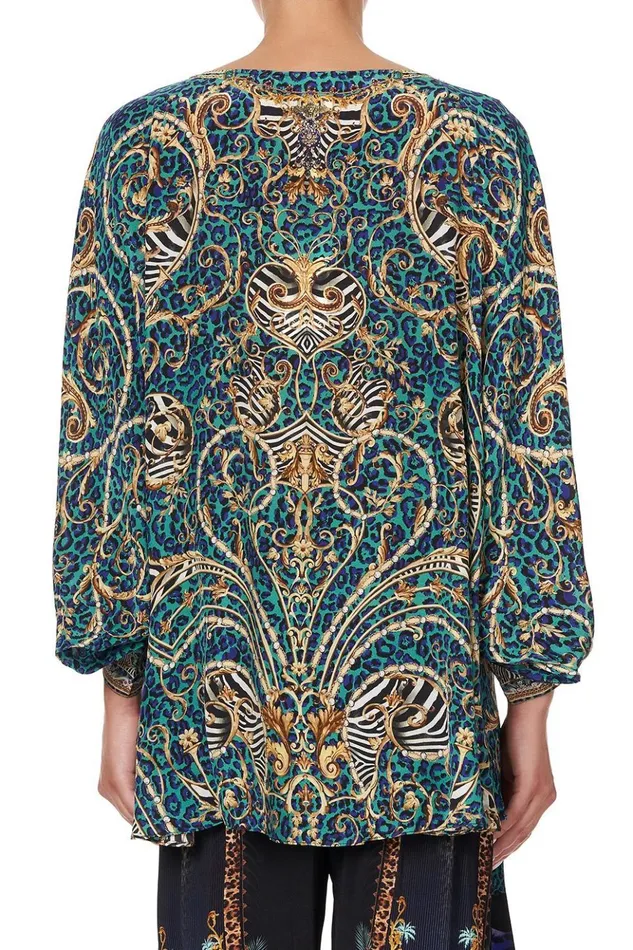 Women Tops Camilla Raglan Sleeve Blouse With Cuff Shes Got Grace