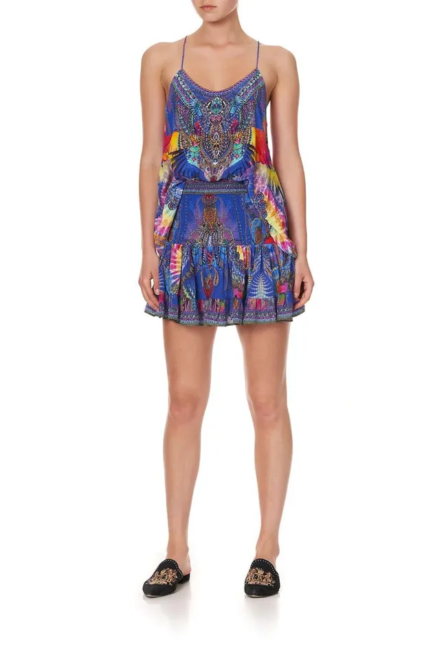 Women Tops Camilla T Back Shoestring Top Psychedelica