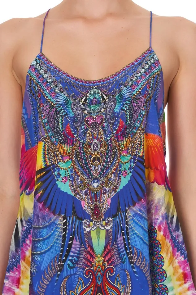 Women Tops Camilla T Back Shoestring Top Psychedelica