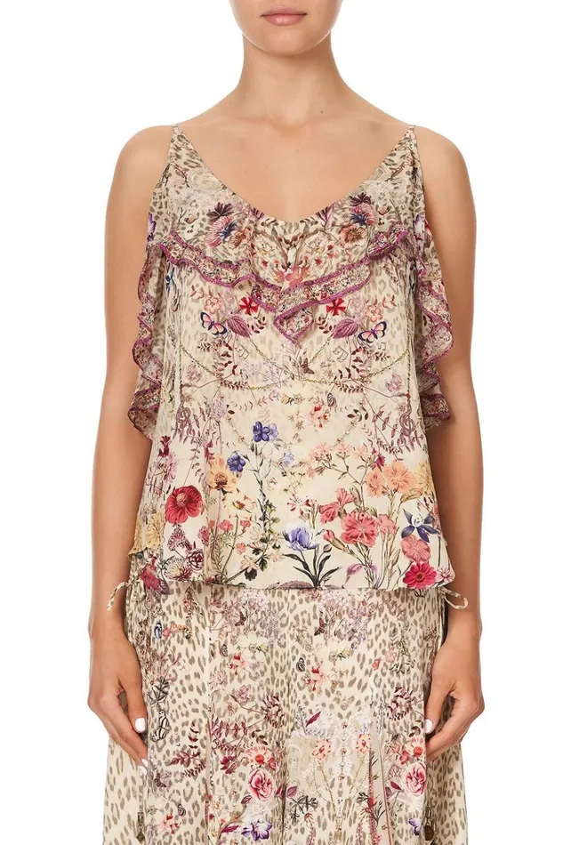 Women Tops Camilla Top With Neckline Frill Drifting Dreamer