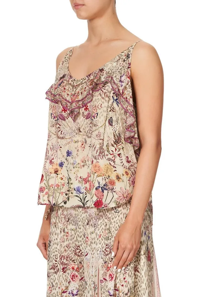 Women Tops Camilla Top With Neckline Frill Drifting Dreamer