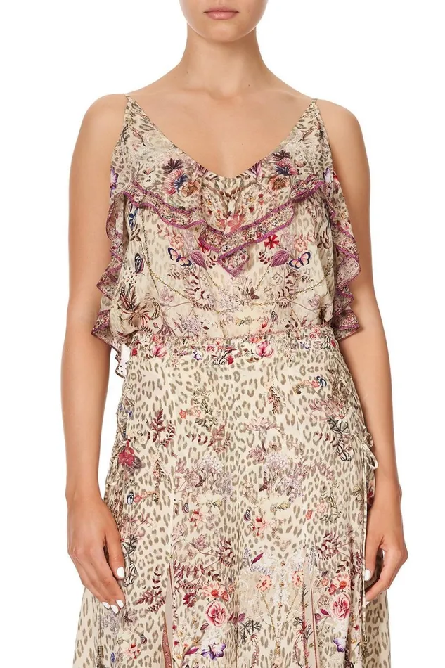 Women Tops Camilla Top With Neckline Frill Drifting Dreamer