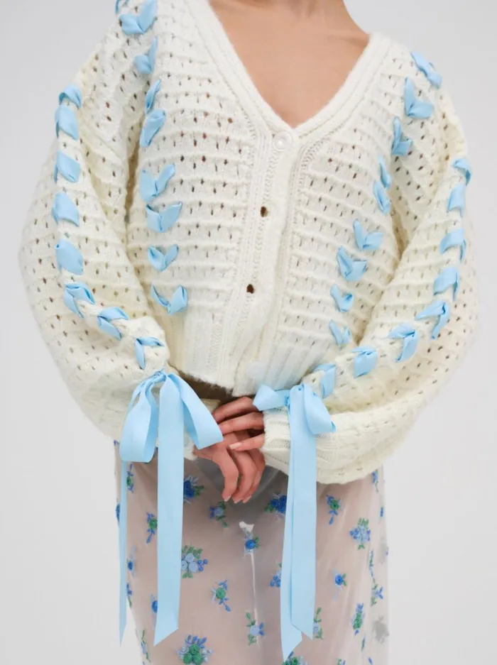 Women Tops For Love and Lemons Laurel Oversized Cardigan Ivory Women Tops For Love and Lemons Laurel Oversized Cardigan Ivory