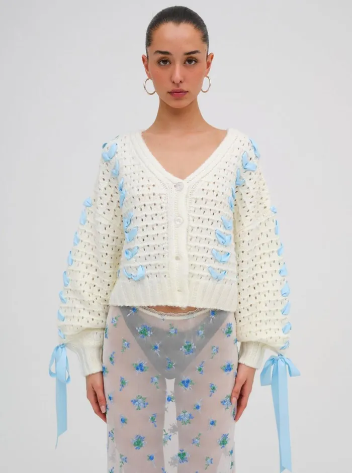 Women Tops For Love and Lemons Laurel Oversized Cardigan Ivory Women Tops For Love and Lemons Laurel Oversized Cardigan Ivory