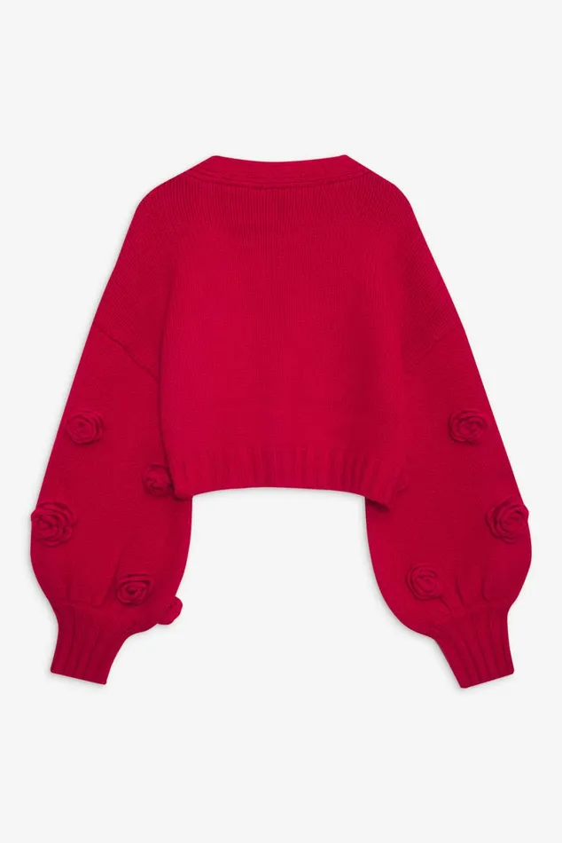 Women Tops For Love and Lemons Scarlett Cardigan Red Women Tops For Love and Lemons Scarlett Cardigan Red