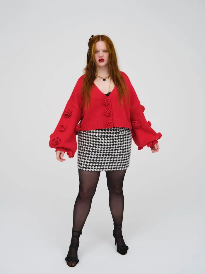 Women Tops For Love and Lemons Scarlett Cardigan Red Women Tops For Love and Lemons Scarlett Cardigan Red