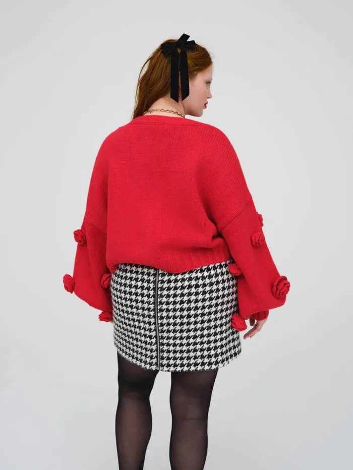Women Tops For Love and Lemons Scarlett Cardigan Red Women Tops For Love and Lemons Scarlett Cardigan Red