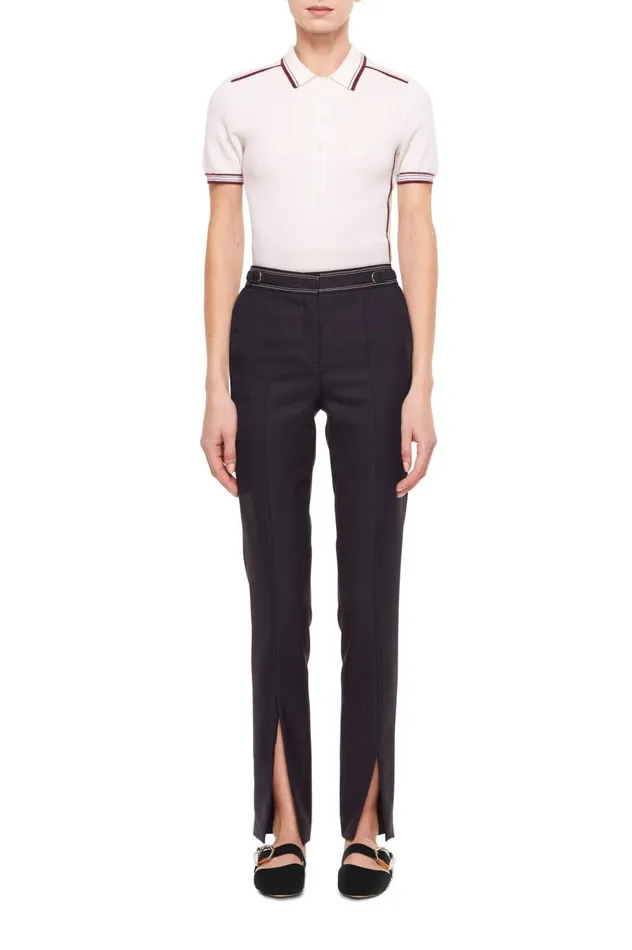 Women Tops Gabriela Hearst Duke Polo TShirt In Cashmere