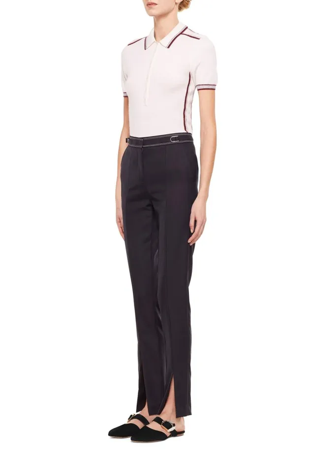 Women Tops Gabriela Hearst Duke Polo TShirt In Cashmere