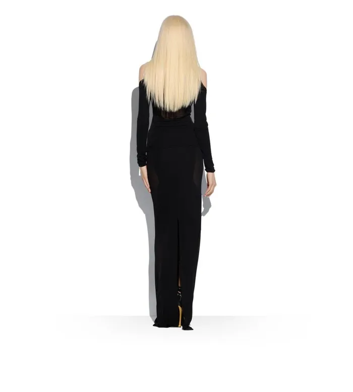 Women Tops Tom Ford Crepe Jersey Off The Shoulders Top Black Women Tops Tom Ford Crepe Jersey Off The Shoulders Top Black