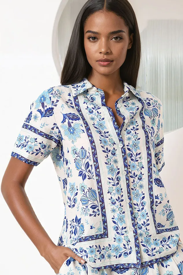 Women Tops YUMI KIM CARLY LINEN TOP Honeycomb Ivory