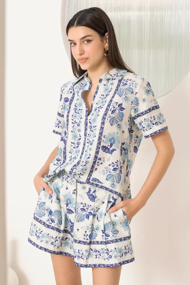 Women Tops YUMI KIM CARLY LINEN TOP Honeycomb Ivory